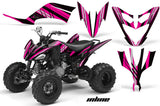 ATV Decal Graphic Kit Quad Sticker Wrap For Yamaha Raptor 250 2008-2014 INLINE PINK BLACK