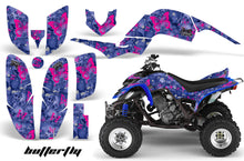 Load image into Gallery viewer, ATV Decal Graphics Kit Quad Sticker Wrap For Yamaha Raptor 660 2001-2005 BUTTERFLIES PINK BLUE-atv motorcycle utv parts accessories gear helmets jackets gloves pantsAll Terrain Depot