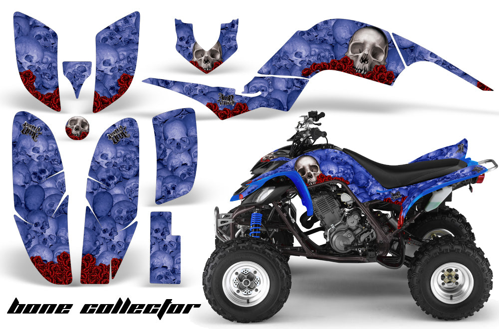ATV Decal Graphics Kit Quad Sticker Wrap For Yamaha Raptor 660 2001-2005 BONES BLUE-atv motorcycle utv parts accessories gear helmets jackets gloves pantsAll Terrain Depot