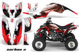 ATV Decal Graphics Kit Quad Sticker Wrap For Yamaha Raptor 660 2001-2005 CARBONX RED
