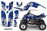 ATV Decal Graphics Kit Quad Sticker Wrap For Yamaha Raptor 660 2001-2005 CAMOPLATE BLUE