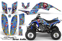 Load image into Gallery viewer, ATV Decal Graphics Kit Quad Sticker Wrap For Yamaha Raptor 660 2001-2005 EDHLK BLUE-atv motorcycle utv parts accessories gear helmets jackets gloves pantsAll Terrain Depot