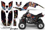 ATV Decal Graphics Kit Quad Sticker Wrap For Yamaha Raptor 660 2001-2005 EDHP BLUE
