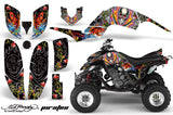 ATV Decal Graphics Kit Quad Sticker Wrap For Yamaha Raptor 660 2001-2005 EDHP WHITE