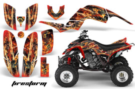 ATV Decal Graphics Kit Quad Sticker Wrap For Yamaha Raptor 660 2001-2005 FIRESTORM RED-atv motorcycle utv parts accessories gear helmets jackets gloves pantsAll Terrain Depot