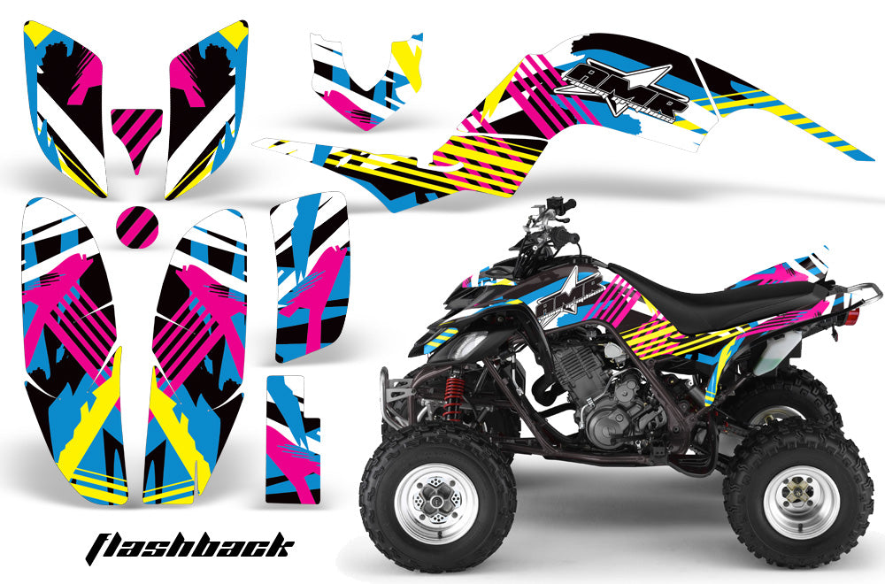 ATV Decal Graphics Kit Quad Sticker Wrap For Yamaha Raptor 660 2001-2005 FLASHBACK-atv motorcycle utv parts accessories gear helmets jackets gloves pantsAll Terrain Depot
