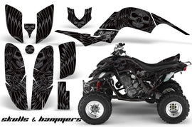ATV Decal Graphics Kit Quad Sticker Wrap For Yamaha Raptor 660 2001-2005 HISH SILVER-atv motorcycle utv parts accessories gear helmets jackets gloves pantsAll Terrain Depot