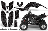 ATV Decal Graphics Kit Quad Sticker Wrap For Yamaha Raptor 660 2001-2005 HISH SILVER