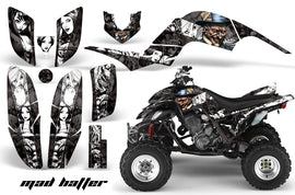 ATV Decal Graphics Kit Quad Sticker Wrap For Yamaha Raptor 660 2001-2005 HATTER WHITE BLACK-atv motorcycle utv parts accessories gear helmets jackets gloves pantsAll Terrain Depot