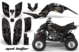 ATV Decal Graphics Kit Quad Sticker Wrap For Yamaha Raptor 660 2001-2005 HATTER BLACK-atv motorcycle utv parts accessories gear helmets jackets gloves pantsAll Terrain Depot