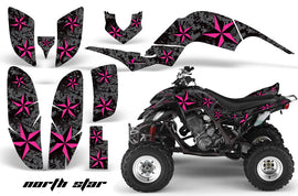 ATV Decal Graphics Kit Quad Sticker Wrap For Yamaha Raptor 660 2001-2005 NORTHSTAR PINK BLACK-atv motorcycle utv parts accessories gear helmets jackets gloves pantsAll Terrain Depot