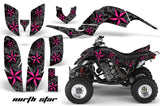 ATV Decal Graphics Kit Quad Sticker Wrap For Yamaha Raptor 660 2001-2005 NORTHSTAR PINK BLACK