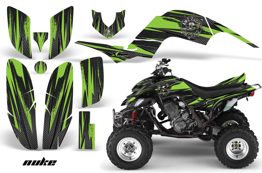 ATV Decal Graphics Kit Quad Sticker Wrap For Yamaha Raptor 660 2001-2005 NUKE GREEN-atv motorcycle utv parts accessories gear helmets jackets gloves pantsAll Terrain Depot