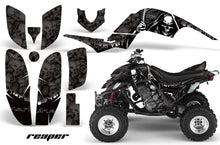 Load image into Gallery viewer, ATV Decal Graphics Kit Quad Sticker Wrap For Yamaha Raptor 660 2001-2005 REAPER BLACK-atv motorcycle utv parts accessories gear helmets jackets gloves pantsAll Terrain Depot