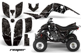 ATV Decal Graphics Kit Quad Sticker Wrap For Yamaha Raptor 660 2001-2005 REAPER BLACK