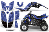 ATV Decal Graphics Kit Quad Sticker Wrap For Yamaha Raptor 660 2001-2005 REAPER BLUE