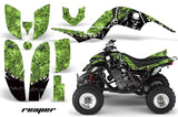 ATV Decal Graphics Kit Quad Sticker Wrap For Yamaha Raptor 660 2001-2005 REAPER GREEN