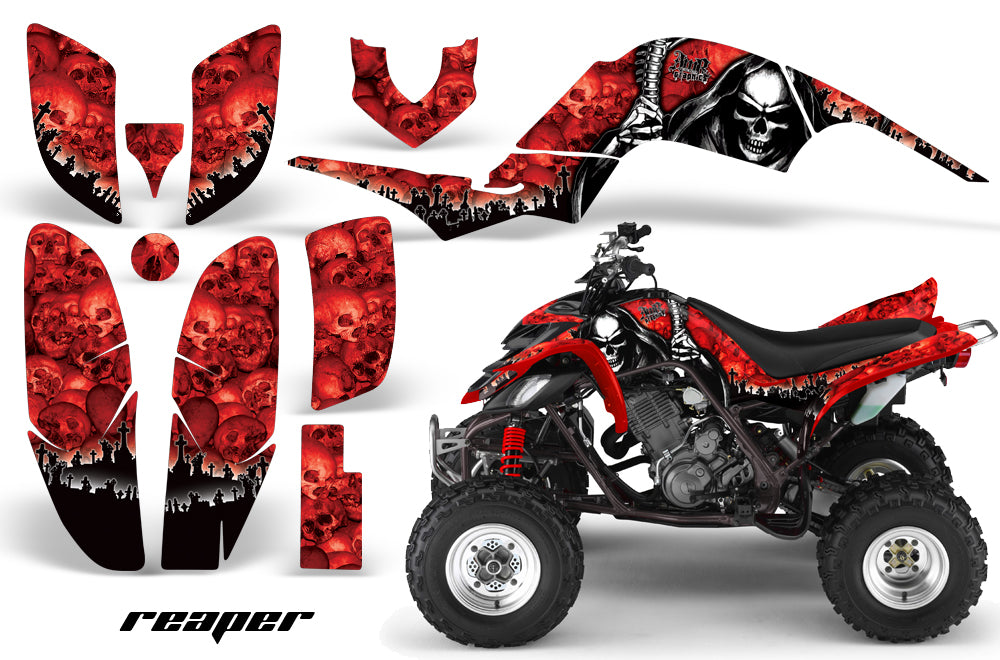 ATV Decal Graphics Kit Quad Sticker Wrap For Yamaha Raptor 660 2001-2005 REAPER RED-atv motorcycle utv parts accessories gear helmets jackets gloves pantsAll Terrain Depot