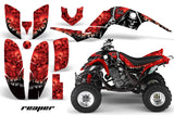 ATV Decal Graphics Kit Quad Sticker Wrap For Yamaha Raptor 660 2001-2005 REAPER RED