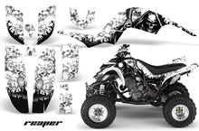 Load image into Gallery viewer, ATV Decal Graphics Kit Quad Sticker Wrap For Yamaha Raptor 660 2001-2005 REAPER WHITE-atv motorcycle utv parts accessories gear helmets jackets gloves pantsAll Terrain Depot