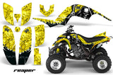 ATV Decal Graphics Kit Quad Sticker Wrap For Yamaha Raptor 660 2001-2005 REAPER YELLOW
