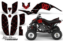 Load image into Gallery viewer, ATV Decal Graphics Kit Quad Sticker Wrap For Yamaha Raptor 660 2001-2005 RELOADED RED BLACK-atv motorcycle utv parts accessories gear helmets jackets gloves pantsAll Terrain Depot