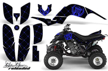 Load image into Gallery viewer, ATV Decal Graphics Kit Quad Sticker Wrap For Yamaha Raptor 660 2001-2005 RELOADED BLUE BLACK-atv motorcycle utv parts accessories gear helmets jackets gloves pantsAll Terrain Depot