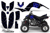 ATV Decal Graphics Kit Quad Sticker Wrap For Yamaha Raptor 660 2001-2005 RELOADED BLUE BLACK