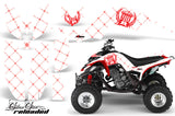 ATV Decal Graphics Kit Quad Sticker Wrap For Yamaha Raptor 660 2001-2005 RELOADED RED WHITE