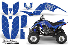 Load image into Gallery viewer, ATV Decal Graphics Kit Quad Sticker Wrap For Yamaha Raptor 660 2001-2005 RELOADED SILVER BLUE-atv motorcycle utv parts accessories gear helmets jackets gloves pantsAll Terrain Depot