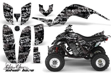 Load image into Gallery viewer, ATV Decal Graphics Kit Quad Sticker Wrap For Yamaha Raptor 660 2001-2005 SSSH SILVER BLACK-atv motorcycle utv parts accessories gear helmets jackets gloves pantsAll Terrain Depot