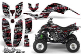 ATV Decal Graphics Kit Quad Sticker Wrap For Yamaha Raptor 660 2001-2005 SSSH RED BLACK