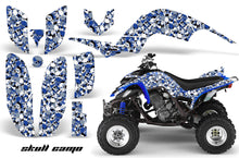 Load image into Gallery viewer, ATV Decal Graphics Kit Quad Sticker Wrap For Yamaha Raptor 660 2001-2005 SKULL CAMO BLUE-atv motorcycle utv parts accessories gear helmets jackets gloves pantsAll Terrain Depot