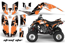 Load image into Gallery viewer, ATV Decal Graphics Kit Quad Sticker Wrap For Yamaha Raptor 660 2001-2005 STREET STAR ORANGE-atv motorcycle utv parts accessories gear helmets jackets gloves pantsAll Terrain Depot
