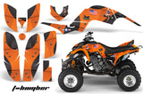 ATV Decal Graphics Kit Quad Sticker Wrap For Yamaha Raptor 660 2001-2005 TBOMBER ORANGE
