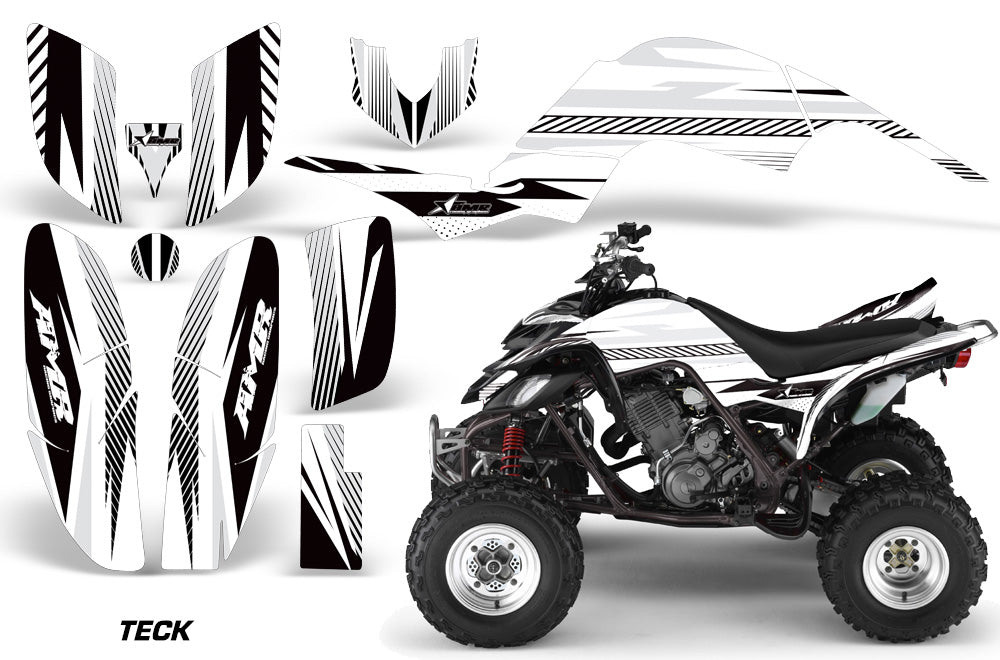 ATV Decal Graphics Kit Quad Sticker Wrap For Yamaha Raptor 660 2001-2005 TECK WHITE-atv motorcycle utv parts accessories gear helmets jackets gloves pantsAll Terrain Depot