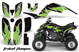 ATV Decal Graphics Kit Quad Sticker Wrap For Yamaha Raptor 660 2001-2005 TRIBAL GREEN BLACK