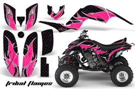 ATV Decal Graphics Kit Quad Sticker Wrap For Yamaha Raptor 660 2001-2005 TRIBAL PINK BLACK-atv motorcycle utv parts accessories gear helmets jackets gloves pantsAll Terrain Depot