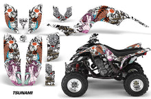 Load image into Gallery viewer, ATV Decal Graphics Kit Quad Sticker Wrap For Yamaha Raptor 660 2001-2005 TSUNAMI WHITE-atv motorcycle utv parts accessories gear helmets jackets gloves pantsAll Terrain Depot