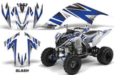 ATV Graphics Kit Quad Decal Sticker Wrap For Yamaha Raptor 700 2006-2012 SLASH BLUE WHITE