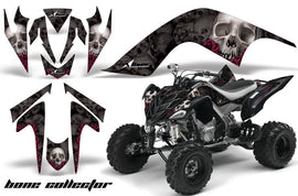ATV Graphics Kit Quad Decal Sticker Wrap For Yamaha Raptor 700 2006-2012 BONES BLACK RED-atv motorcycle utv parts accessories gear helmets jackets gloves pantsAll Terrain Depot