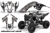 ATV Graphics Kit Quad Decal Sticker Wrap For Yamaha Raptor 700 2006-2012 CHECKERED BLACK