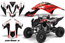 Load image into Gallery viewer, ATV Graphics Kit Quad Decal Sticker Wrap For Yamaha Raptor 700 2006-2012 CARBONX RED-atv motorcycle utv parts accessories gear helmets jackets gloves pantsAll Terrain Depot