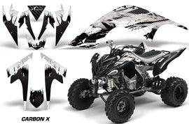 ATV Graphics Kit Quad Decal Sticker Wrap For Yamaha Raptor 700 2006-2012 CARBONX WHITE-atv motorcycle utv parts accessories gear helmets jackets gloves pantsAll Terrain Depot