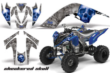 Load image into Gallery viewer, ATV Graphics Kit Quad Decal Sticker Wrap For Yamaha Raptor 700 2006-2012 CHECKERED BLUE-atv motorcycle utv parts accessories gear helmets jackets gloves pantsAll Terrain Depot