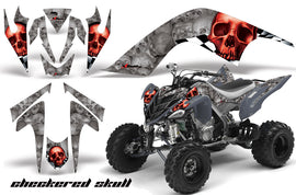 ATV Graphics Kit Quad Decal Sticker Wrap For Yamaha Raptor 700 2006-2012 CHECKERED RED-atv motorcycle utv parts accessories gear helmets jackets gloves pantsAll Terrain Depot