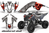 ATV Graphics Kit Quad Decal Sticker Wrap For Yamaha Raptor 700 2006-2012 CHECKERED RED