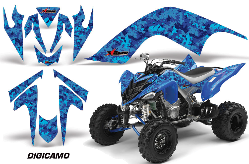 ATV Graphics Kit Quad Decal Sticker Wrap For Yamaha Raptor 700 2006-2012 DIGICAMO BLUE-atv motorcycle utv parts accessories gear helmets jackets gloves pantsAll Terrain Depot