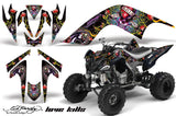 ATV Graphics Kit Quad Decal Sticker Wrap For Yamaha Raptor 700 2006-2012 EDHLK BLACK
