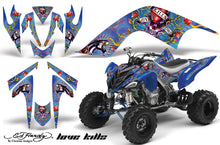 Load image into Gallery viewer, ATV Graphics Kit Quad Decal Sticker Wrap For Yamaha Raptor 700 2006-2012 EDHLK BLUE-atv motorcycle utv parts accessories gear helmets jackets gloves pantsAll Terrain Depot